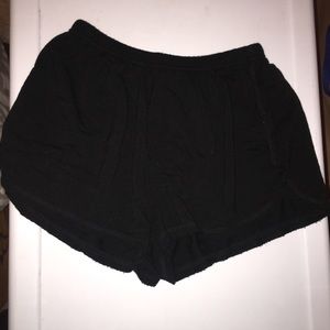 Brandy Melville black fabric shorts